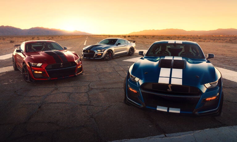 2023 Ford Mustang exterior three in desert